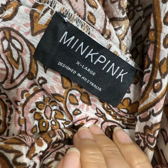 Minkpink Jedda Crop Blouse in Paisley Sz XL NWT - Picture 5 of 13
